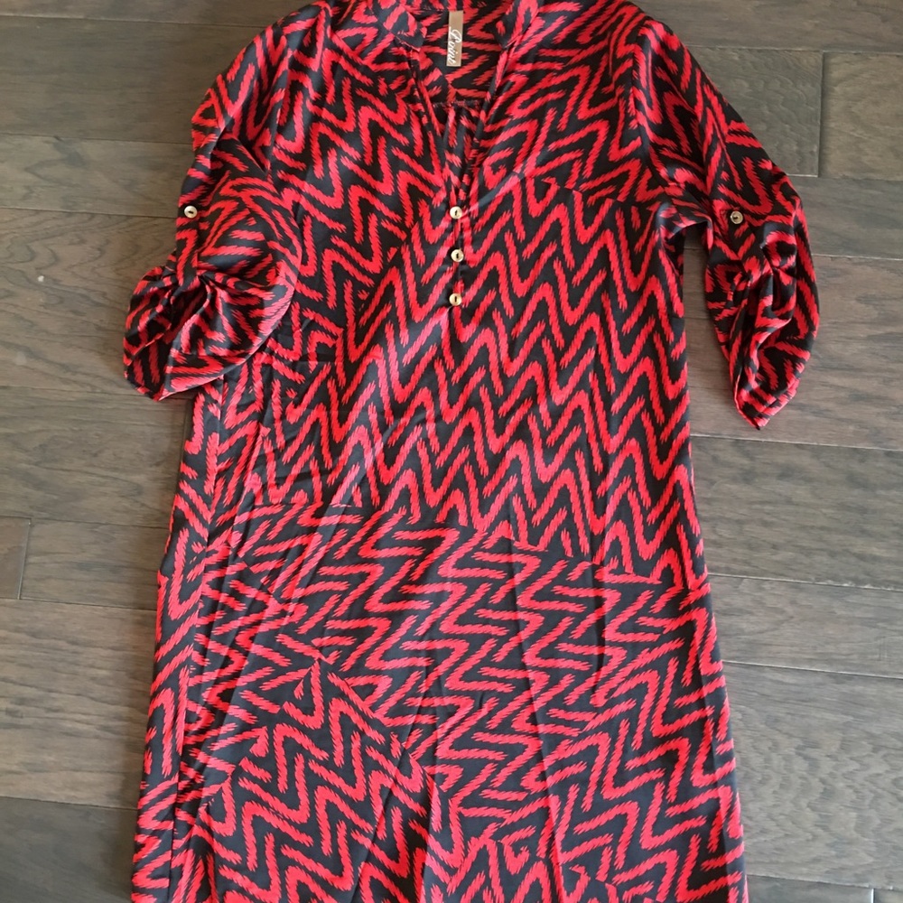 Red/black dress